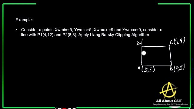 Liang Barsky Line clipping Algorithm in Computer Graphics | Computer Graphics by BhanuPriya | Lec-3 смотреть онлайн