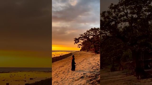 Сочный закат на острове Ломбок Индонезия смотреть онлайн