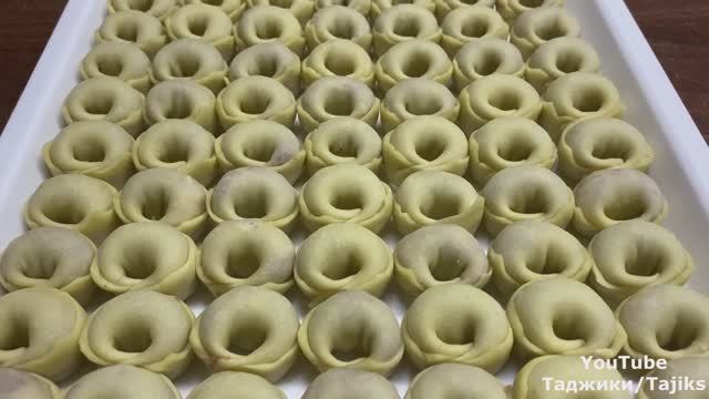 Самые Вкусные Пельмени! Прямо Тают во рту! Delicious Dumplings. Тушбераи точики. Таджики. Tajiks