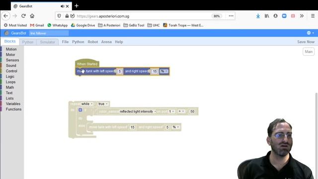 Line Following in GearsBot - 3. Two-State Algorithm смотреть онлайн