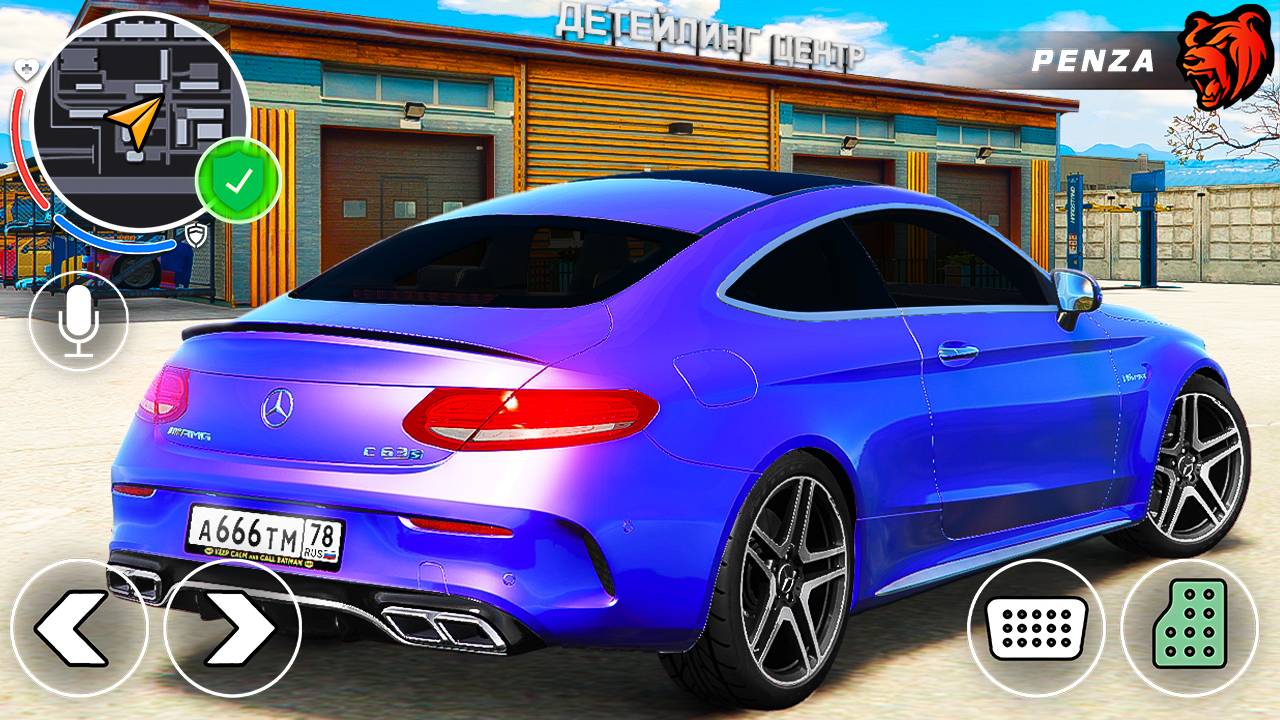 СДЕЛАЛ САМЫЙ КРАСИВЫЙ MERCEDES BENZ C63S AMG! ТОНИРОВКА И БЛАТНЫЕ НОМЕРА BLACK RUSSIA МУРКА смотреть онлайн