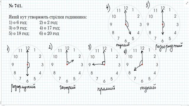 Розв'язування вправ на види кутів (5 клас НУШ) смотреть онлайн