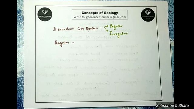 Economic Geology: Class-04/ Module-02/ Part-01 (Morphology Of Ore Bodies) смотреть онлайн