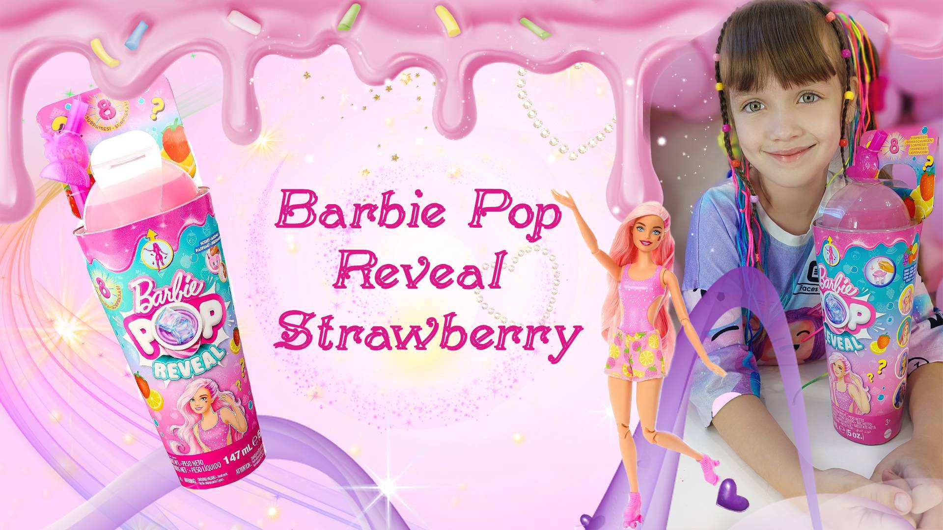 Распаковка новой куклы Barbie Pop Reveal Strawberry смотреть онлайн