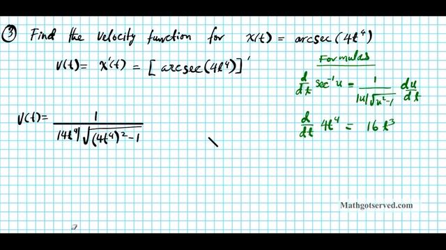 Cu3L5 Derivative of inverse trig functions arcsecant arcsin arccos arctan arccsc Calculus AB смотреть онлайн