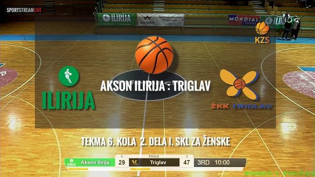 1. SKL za ženske, 6. kolo (2. del) - ŽKD AKSON ILIRIJA : ŽKK TRIGLAV смотреть онлайн