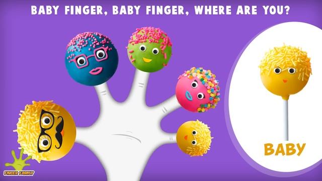 Lollipop Finger Family | Popular Finger Family Rhymes Collection for Children смотреть онлайн