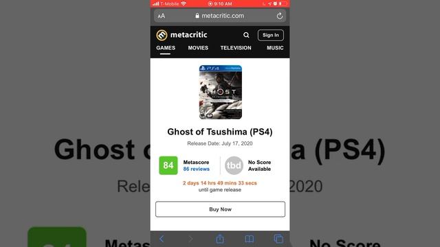 Ghost of Tsushima More Enjoyable Than Last of Us Part 2 Despite Lower Metacritic Score смотреть онлайн