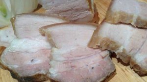 Брюшина (подчеревок, пузанина) в микроволновке/Грудинка в рукаве/ Экспресс рецепт/(0+)
