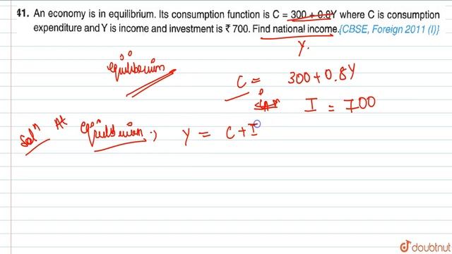 An economy is in equilibrium. Its consumption function C =300+0.8Y where C is consumption смотреть онлайн