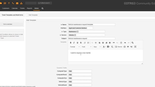 Addons for OTRS CE Templates and Multiforms смотреть онлайн