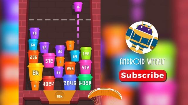 2048 Lucky: Merge Ball & Win Reward - Unlock 16384 (Ball, Cup, Balloon, Rhombus) смотреть онлайн