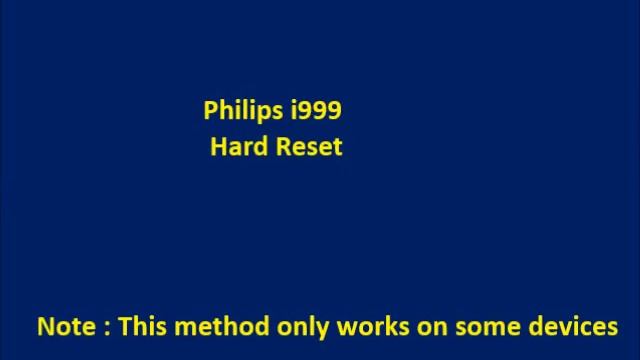 How to Hard Reset Philips i999 and Forgot Password Recovery, Factory Reset смотреть онлайн