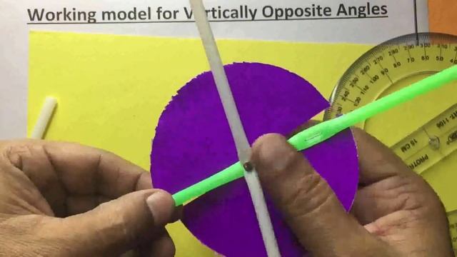 Working model for VERTICALLY OPPOSITE ANGLES -ideal maths lab with models and projects смотреть онлайн