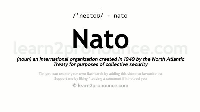 Pronunciation of Nato | Definition of Nato смотреть онлайн
