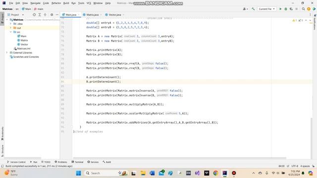Matrix and Vector Classes in Java! смотреть онлайн