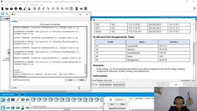 4.5.1 Packet Tracer Inter-VLAN-Routing смотреть онлайн