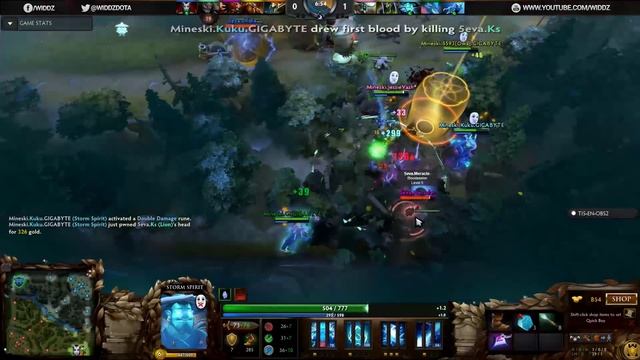 Mineski.Kuku early DD Storm Spirit Rampage @ TI5 Qualifier смотреть онлайн