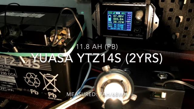 YUASA YTZ14S Discharge смотреть онлайн