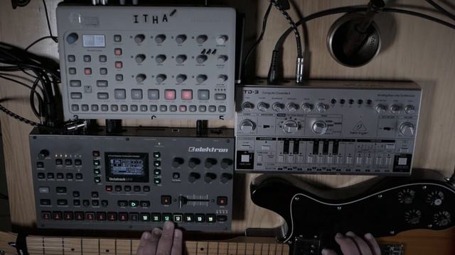 Elektron Octatrack // OctaJam #3 (Ambient Tech // + Model:Cycles + TD-3 + Electric Guitar + :-) смотреть онлайн
