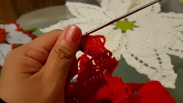 #2🎄FLOR DE NOCHEBUENA A CROCHET para Camino o Centro de Mesa смотреть онлайн
