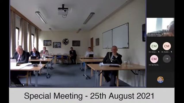 Comhairle nan Eilean Siar: Special Meeting (25th August 2021 at 10am) смотреть онлайн