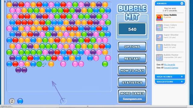 Bubble Hit gameplay HD смотреть онлайн