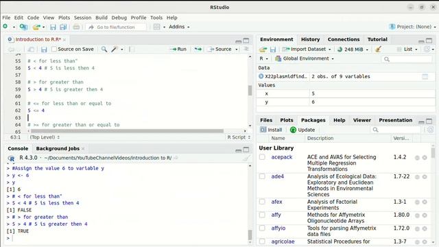 Introduction to Rstudio | gapminder | dplyr | import the data set in R | save the session in R смотреть онлайн