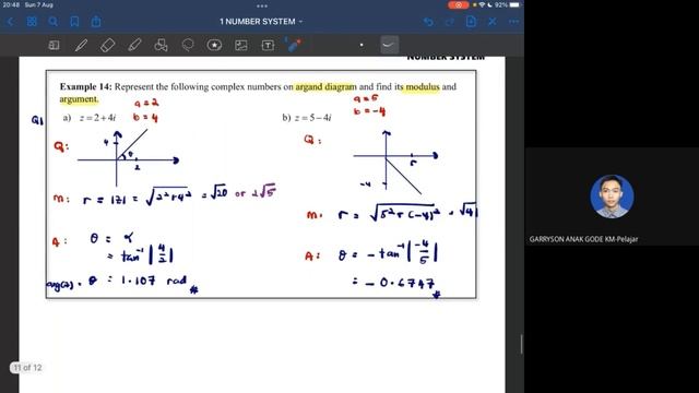 Lecture 2: 1.2 Modulus, Argument and Polar Form | Mathematics SM015 смотреть онлайн