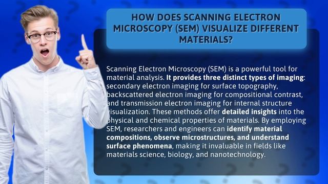 How Does Scanning Electron Microscopy (SEM) Visualize Different Materials? смотреть онлайн