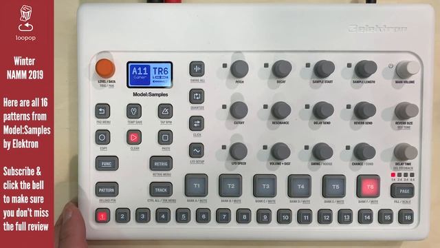 Elektron Model Samples: All 16 factory patterns, No talking смотреть онлайн