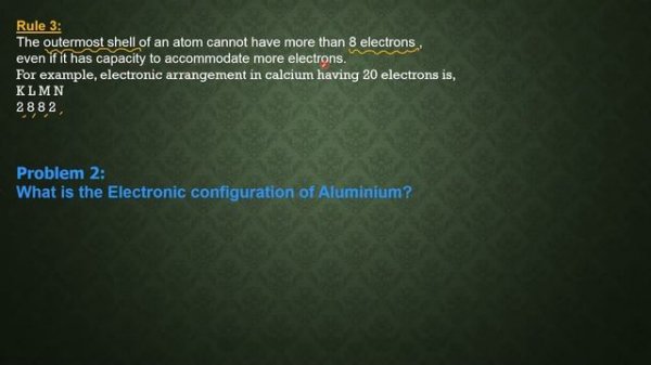 Atomic Structure - WRITE THE ELECTRONIC CONFIGURATION,VALENCE ELECTRON  - 9 - TN BOARD - SCIENCE