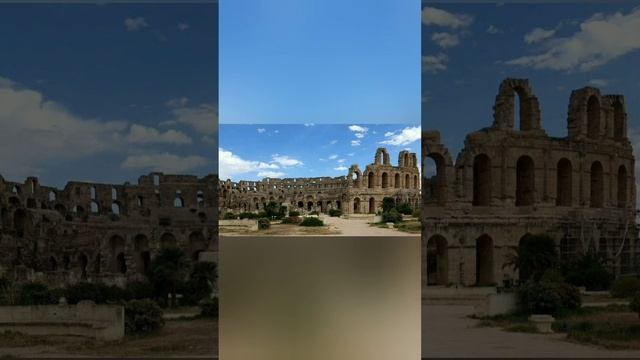 April 30, 2024: Amphitheater of El Jem; El Jem, Tunisia смотреть онлайн