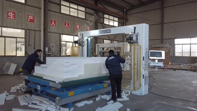ECNC-2100-4E CNC Rotate Table Foam Cutting Machine смотреть онлайн