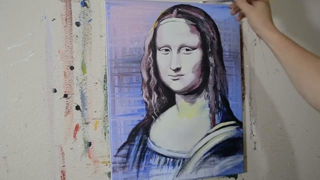 Painting the Mona Lisa - Contemporary Art Style смотреть онлайн