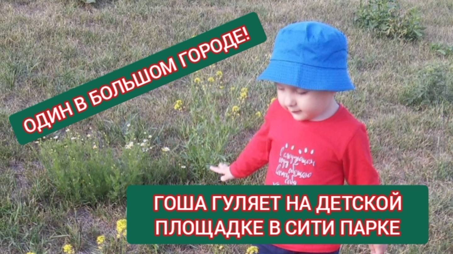 Один в большом городе. Гоша гуляет по Сити Парку на детской площадке смотреть онлайн