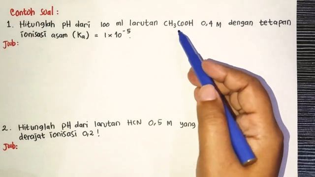 Menghitung pH Asam Lemah смотреть онлайн