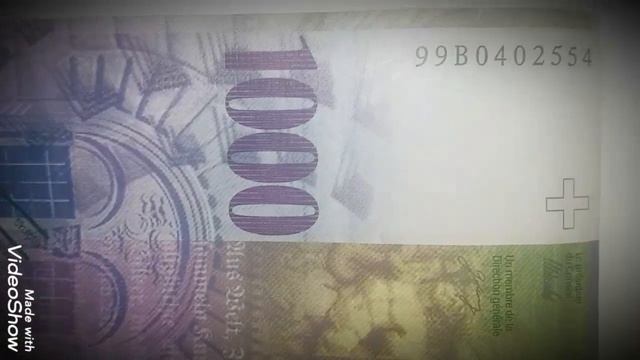 Svájc 1000 frank a 2. legértékesebb bankjegy/ Switzerland 1000 francs the 2nd most valuable banknot смотреть онлайн