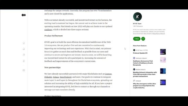 KYVE introduction, знакомимся или почему стоит участвовать? смотреть онлайн