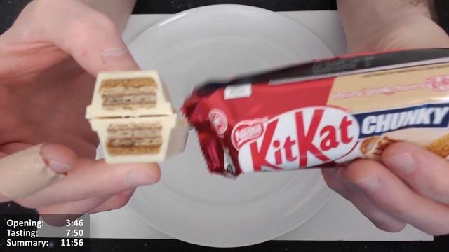 Nestlé KitKat Chunky Lotus Biscoff White Chocolate Bar Review смотреть онлайн