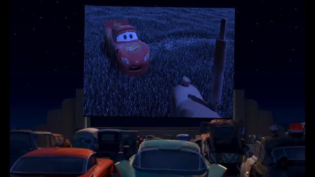 Cars Go To Radiator Springs Cinema To Watch Mcqueen & Mater Tractor Tipping