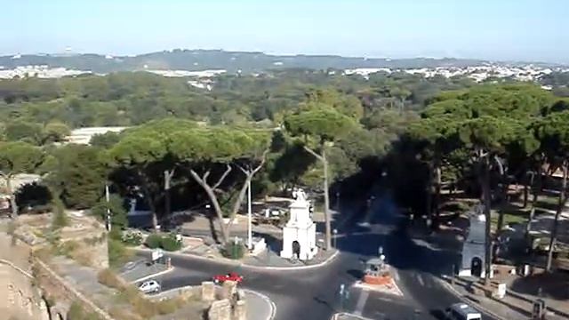 View from the roof of our hotel in Rome, Italy смотреть онлайн