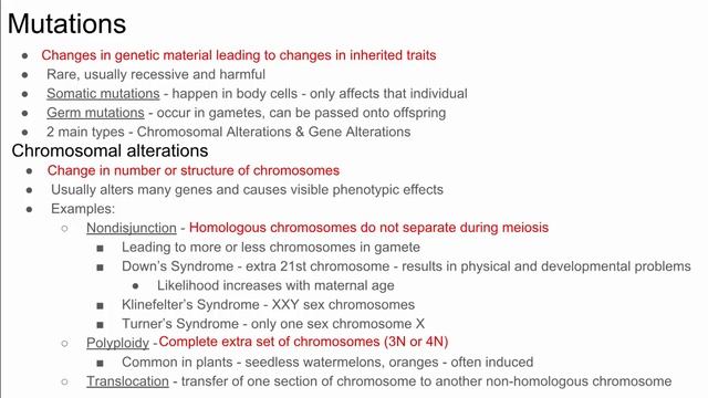 AP Bio Prep - Mutations смотреть онлайн