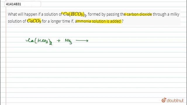 What will happen if a solution of `Ca(HCO_(3))_(2)`, formed by passing the смотреть онлайн