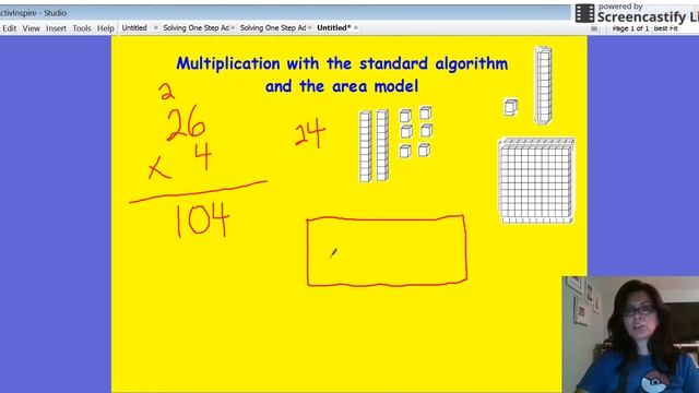 Multiplication with the Standard Algorithm and the Area Model # 3rd Grade смотреть онлайн