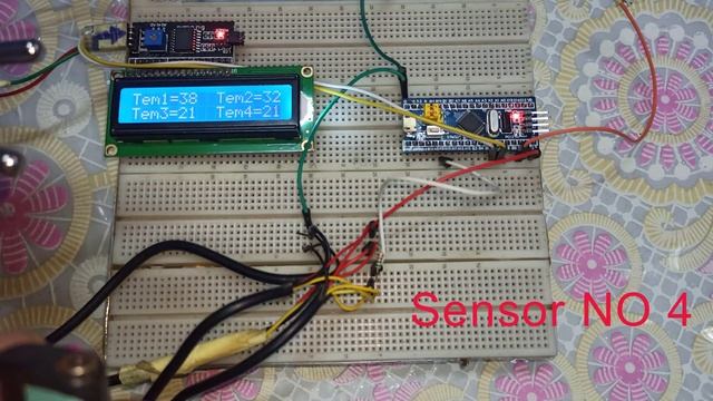 How to Read four Sensors On OneWire DS18B20 STM32 смотреть онлайн