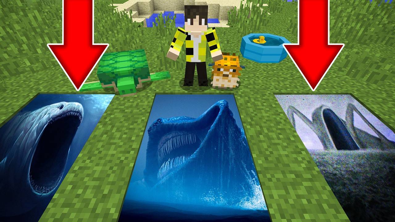 ВЫБЕРИ ПРАВИЛЬНУЮ ЯМУ БЛУП или ЭЛЬ ГРАН МАЙЯ или МОРСКОЙ ПОЖИРАТЕЛЬ В МАЙНКРАФТ БИТВА смотреть онлайн