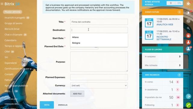 Bitrix24 | Modelli di flusso di lavoro смотреть онлайн