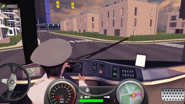 Bus driving simulator gameplay heavy rain driving game #02 смотреть онлайн