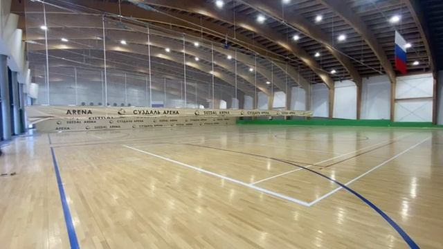 Система деления зала с электроприводом в СК «Суздаль Арена»